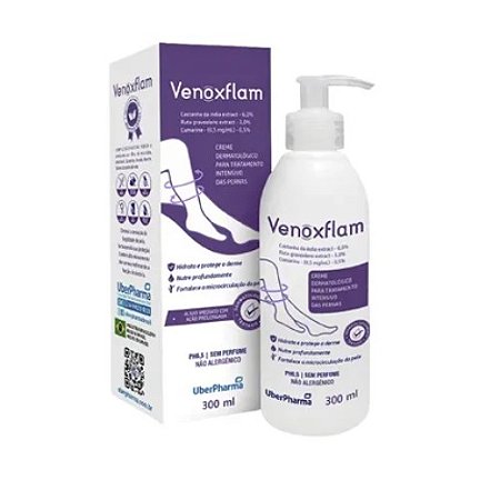VENOXFLAM CREME DERMATOLÓGICO TRATAMENTO INTENSIVO PERNAS 300ML