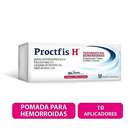 PROCTFIS H POMADA 20G. C/10 APLICADORES HEMORROIDAS