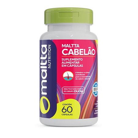 MALTTA CABELÃO SUPLEMENTO ALIMENTAR C/60 CÁPSULAS