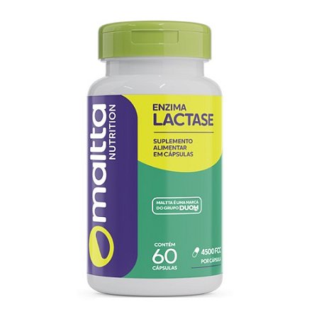 ENZIMA LACTASE 4500 UFCC SUPLEMENTO ALIMENTAR DUOM/MALTTA C/60 CÁPSULAS