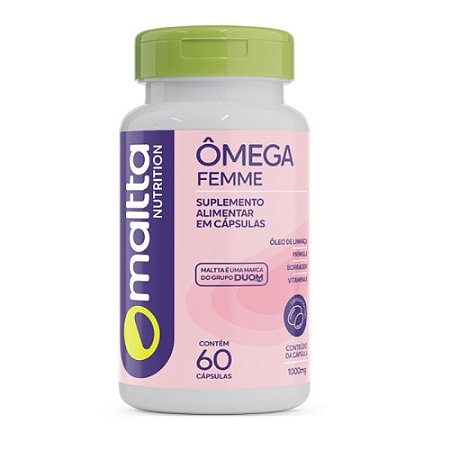 ÔMEGA FEMME SUPLEMENTO ALIMENTAR DUOM / MALTTA C/60 CÁPSULAS