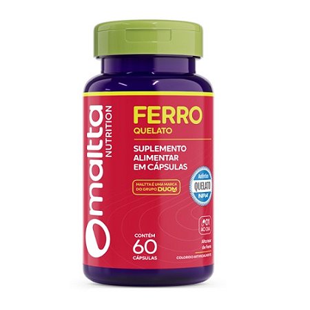 FERRO QUELATO SUPLEMENTO ALIMENTAR DUOM / MALTTA C/60 CÁPSULAS
