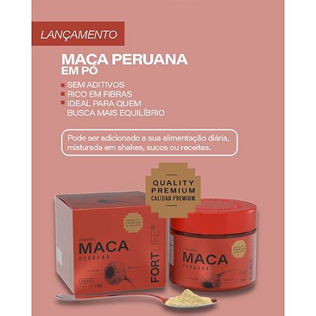 FARINHA DE MACA PERUANA FORTLIFE 110G.