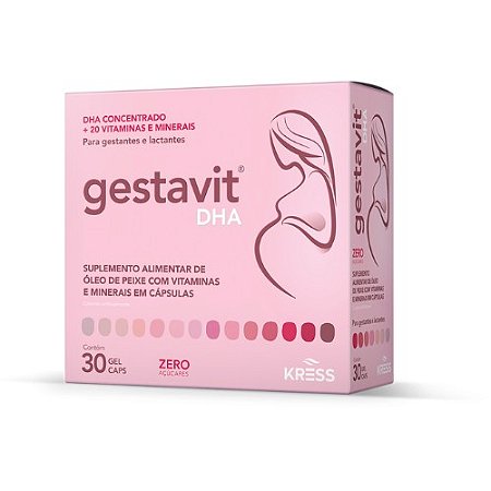GESTAVIT DHA SUPLEMENTO GESTANTES E LACTANTES KRESS C/30 CÁPS.GEL
