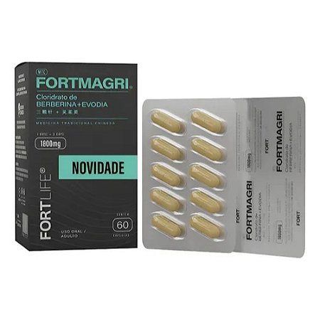 FORTMAGRI BLACK BERBERINA+EVODIA FORTLIFE C/60 CÁPSULAS