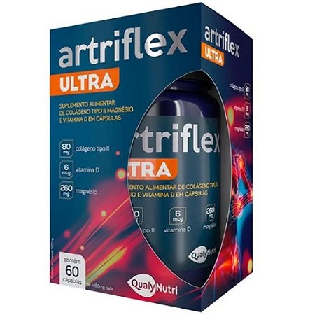 ARTRIFLEX ULTRA SUPLEMENTO ALIMENTAR C/60 CÁPSULAS QUALYNUTRI