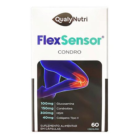 FLEX SENSOR CONDRO SUPLEMENTO ALIMENTAR QUALYNUTRI C/60 CÁPSULAS