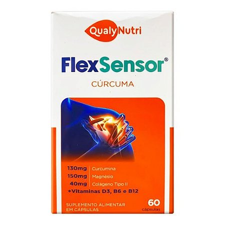 FLEX SENSOR CÚRCUMA SUPLEMENTO ALIMENTAR C/60 CÁPSULAS