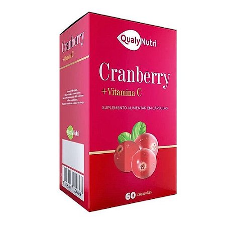 CRANBERRY + VIT.C SUPLEMENTO ALIMENTAR QUALYNUTRI C/60 CÁPSULAS