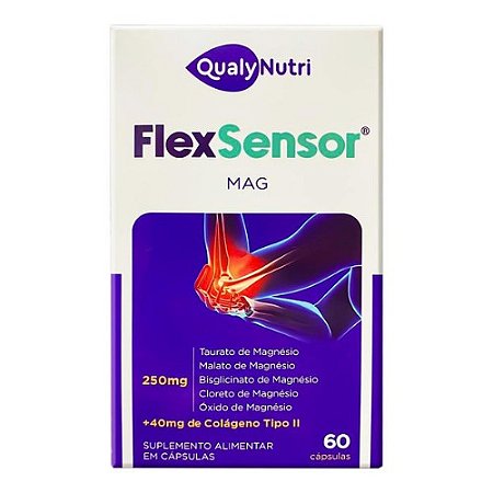 FLEX SENSOR MAG SUPLEMENTO ALIMENTAR QUALYNUTRI C/60 CÁPSULAS