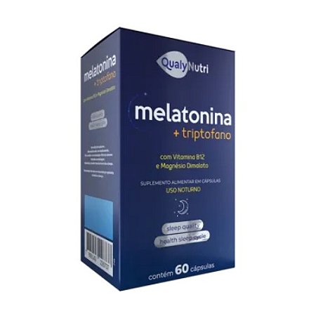 MELATONINA + TRIPTOFANO SUPLEMENTO ALIMENTAR QUALYNUTRI C/60 CÁPSULAS