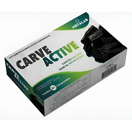 CARVE ACTIVE 250MG CARVÃO VEGETAL ATIVO C/30 COMPRIMIDOS