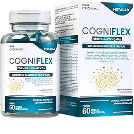 COGNIFLEX SUPLEMENTO ALIMENTAR METALAB C/60 CÁPSULAS