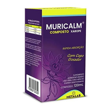MURICALM COMPOSTO METALAB XAROPE 120ML SB. MARACUJÁ