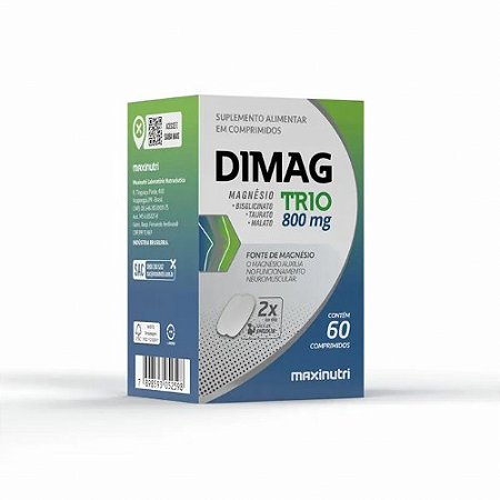 DIMAG TRIO 800MG SUPLEMENTO ALIMENTAR C/60 COMPRIMIDOS