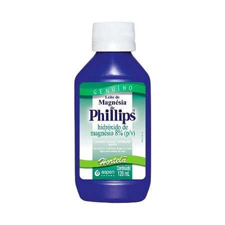 LEITE MAGNÉSIA PHILIPS 120ML HORTELÃ
