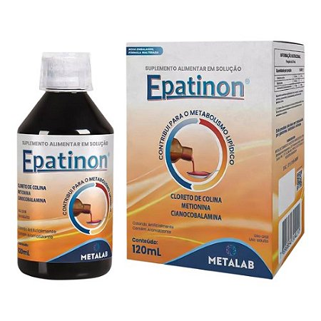 EPATINON SUPLEMENTO ALIMENTAR METALAB 120ML SB.FRAMBOESA
