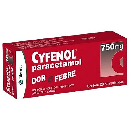 CYFENOL 750MG C/20 COMPRIMIDOS PARACETAMOL