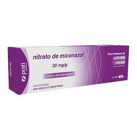 NITRATO DE MICONAZOL 20MG/G CREME DERMATOLÓGICO 28G. ( PRATI )