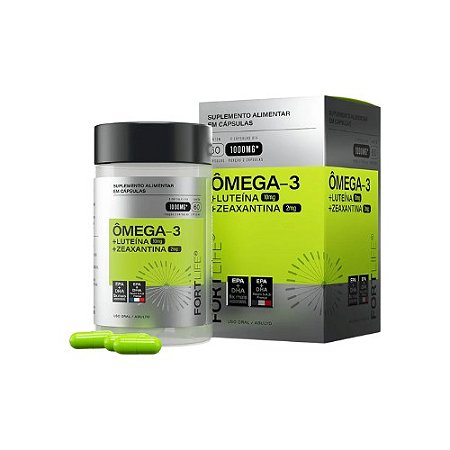 ÔMEGA 3 + LUTEÍNA + ZEAXANTINA FORTLIFE SUPLEMENTO ALIMENTAR C/60 CÁPSULAS