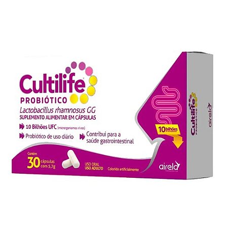CULTILIFE PROBIÓTICO 10 BILHÕES UFC C/30 CÁPSULAS