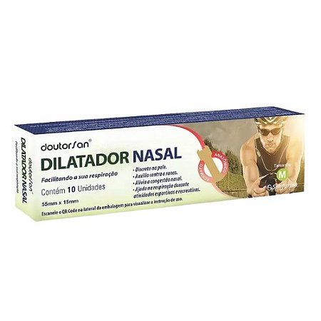 DILATADOR NASAL DOUTORSAN C/10 UNIDADES TAM.M