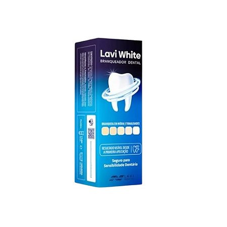 LAVI WHITE BRANQUEADOR DENTAL 30ML + MOLDEIRA SILICONE