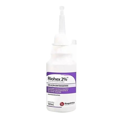 RIOHEX 2% DEGERMANTE DIGLICONATO CLOREXIDINA 0,02MG/ML SOL. TENSOATIVOS 100ML