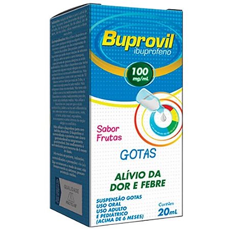 BUPROVIL 100MG/ML GOTAS 20ML SB. FRUTAS IBUPROFENO