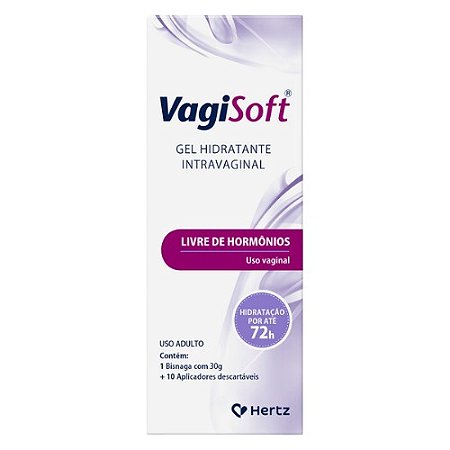 VAGISOFT GEL HIDRATANTE INTRAVAGINAL C/30G + 10 APLICADORES DESCARTÁVEIS