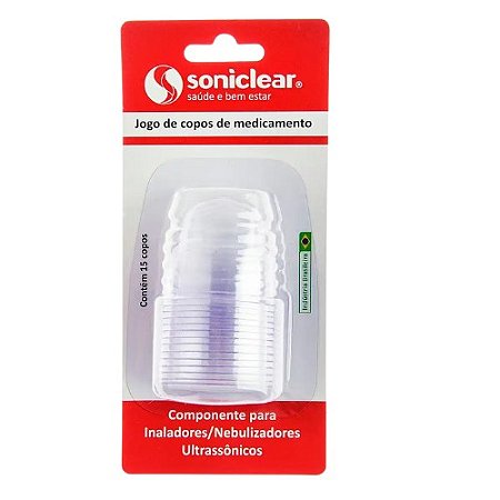 COPINHO DESCARTÁVEL P/INALADORES E NEBULIZADORES SONICLEAR C/15 UNIDADES