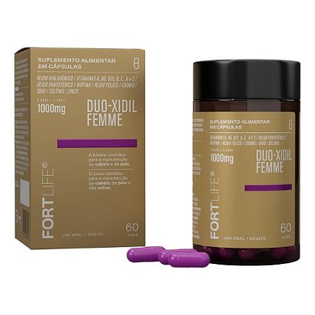 DUO-XIDIL FEMME FORTLIFE SUPLEMENTO ALIMENTAR C/60 CÁPSULAS