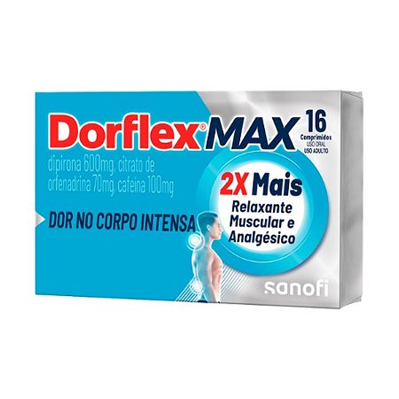 DORFLEX MAX 2XMAIS C/16 COMPRIMIDOS