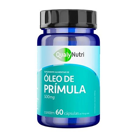 ÓLEO DE PRÍMULA SUPLEMENTO ALIMENTAR QUALYNUTRI C/60 CÁPSULAS