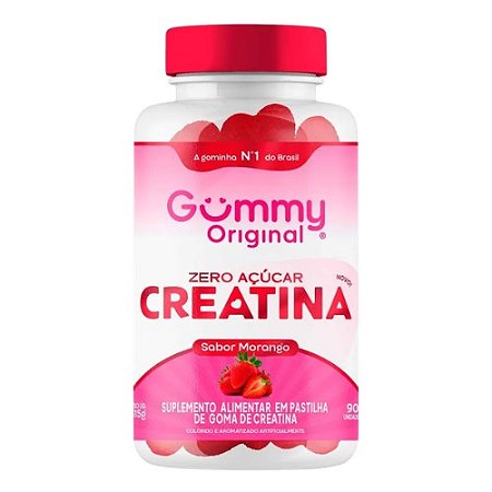 GUMMY ORIGINAL CREATINA SUPLEMENTO ALIMENTAR C/90 GOMAS SB.MORANGO