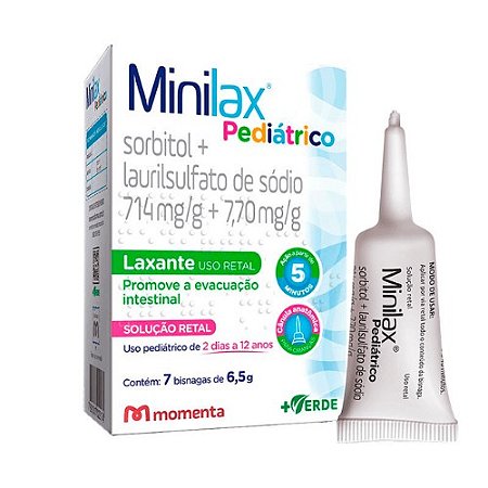 MINILAX LAXANTE PEDIÁTRICO USO RETAL C/7 BISNAGAS 6,5G.