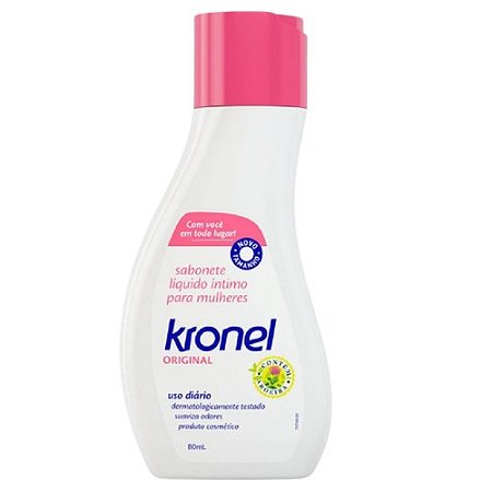 KRONEL ORIGINAL SABONETE LÍQUIDO ÍNTIMO PARA MULHERES 80ML