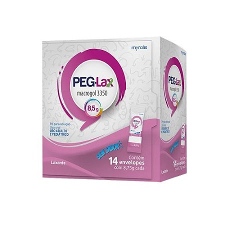 PEG-LAX 3350 C/14 ENVELOPES DE 8,5G SEM SABOR ( MACROGOL )