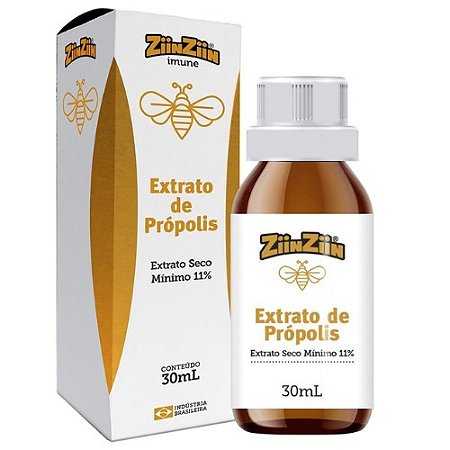 EXTRATO DE PRÓPOLIS ZIINZIIN IMUNE EXTRATO SECO MÍNIMO 11% 30ML