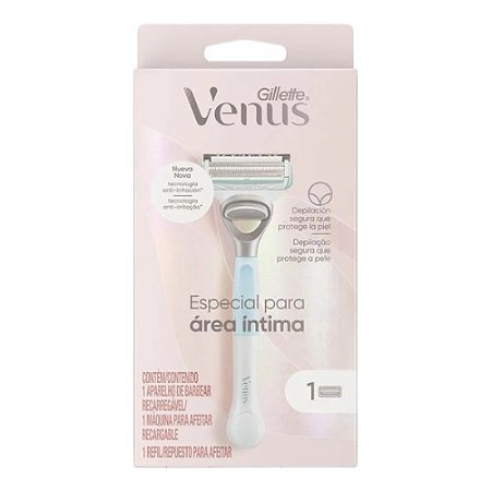 GILLETTE VENUS ESPECIAL PARA ÁREA ÍNTIMA 1 APARELHO + 1 REFIL