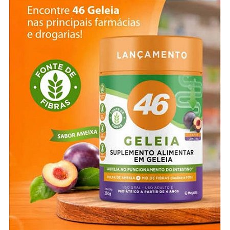 46 GELEIA SUPLEMENTO ALIMENTAR FUNCIONAMENTO INTESTINAL 250G SB.AMEIXA