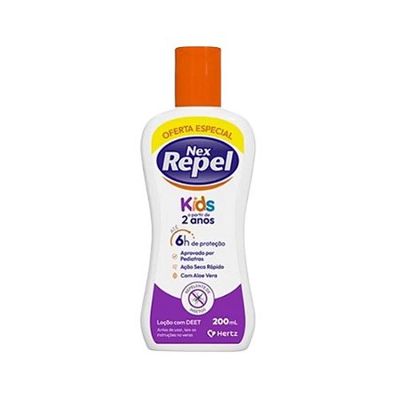NEX REPEL KIDS LOÇÃO REPELENTE C/DEET 200ML