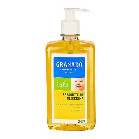 GRANADO BEBÊ SABONETE LÍQUIDO DE GLICERINA 500ML C/VÁLVULA