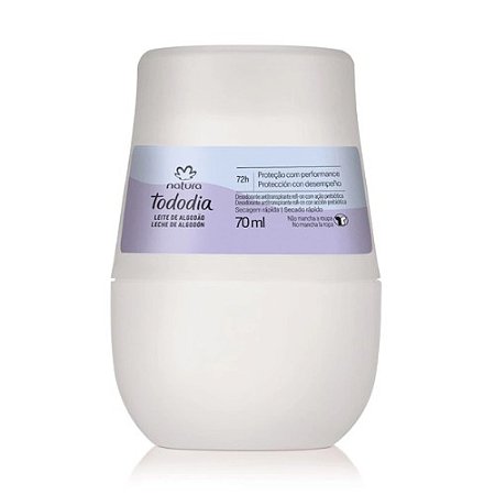 NATURA TODO DIA DESODORANTE ROLL-ON 70ML LEITE ALGODÃO