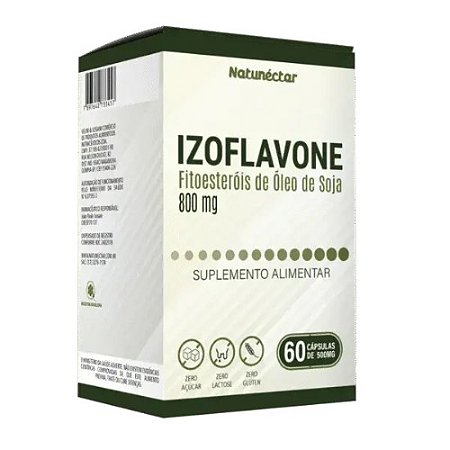 IZOFLAVONE 150MG FITOESTERÓIS ÓLEO DE SOJA SUPLEMENTO ALIMENTAR C/60 CÁPSULAS