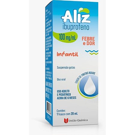 ALIZ 100MG/ML IBUPROFENO INFANTIL 20ML SB. FRUTAS ROXAS