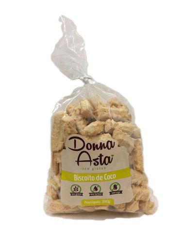Biscoito de Côco - Sem Glúten - Donna Asta 300g