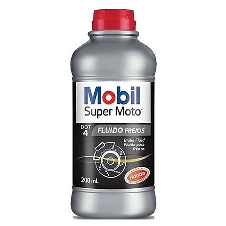 MOBIL DOT 4 Fluído para Freio 4 Sintético Super Moto Mobil 200ml