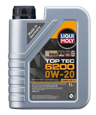 Liqui Moly 0w20 Top Tec 6200 Porsche C20 1 Litro Sintético