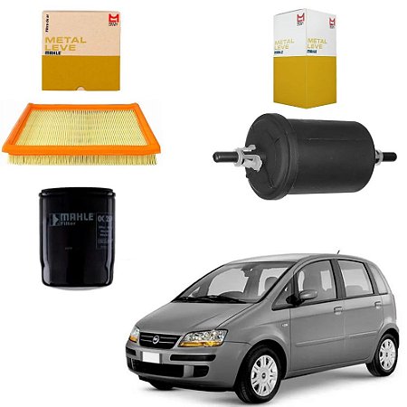 Kit Filtros Mahle FIAT IDEA 1.4 Flex 2005 Em Diante OC259